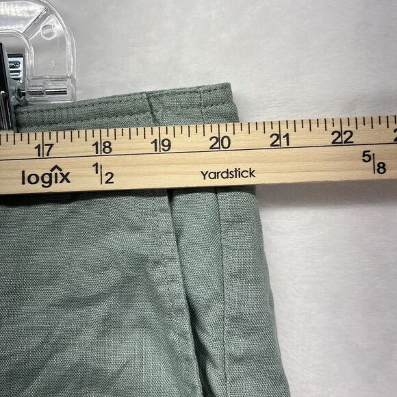 Trenery Linen Shorts Mens 40 Green Chino Lightweight Outdoor Coastal Beachy - Picture 4 of 10